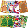 Kerst Stickerset™ - Speelse Winterwonderen - Stickervel Feestdagen