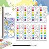 Colorize™ - Creatieve waterverf inspiratie - Kleurboek met 6 verfkleuren