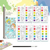 Colorize™ - Creatieve waterverf inspiratie - Kleurboek met 6 verfkleuren