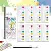 Colorize™ - Creatieve waterverf inspiratie - Kleurboek met 6 verfkleuren