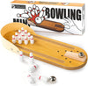 Natuurlijk™ - Mini Bowling Spel - Houten bowlingbaan